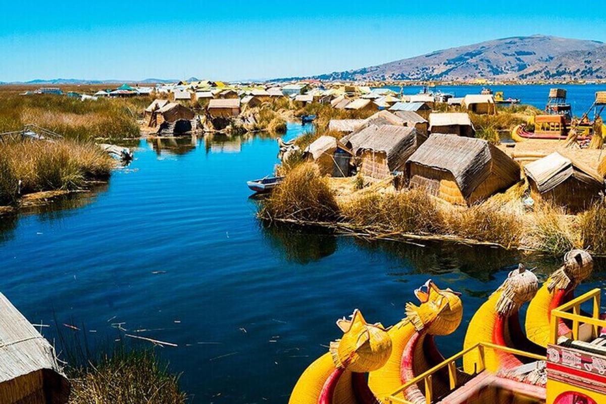 a view of a river with a group of buildings