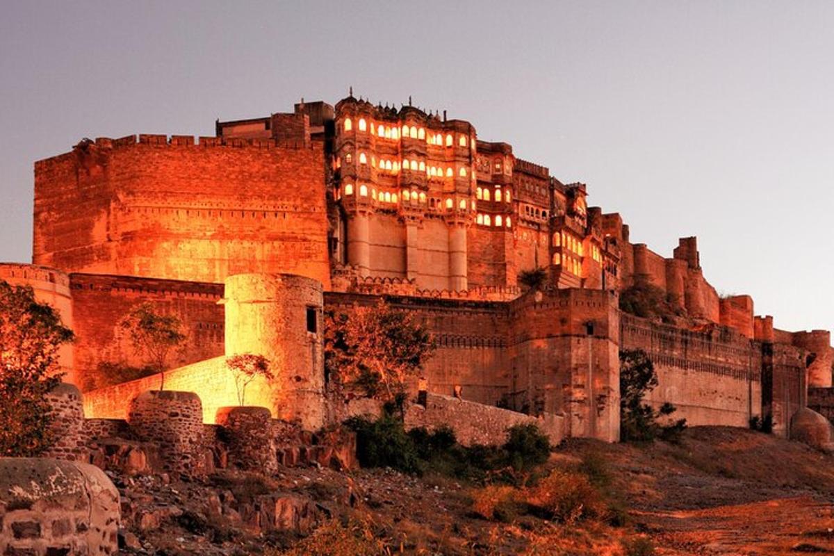 a large building sitting on top of a hill