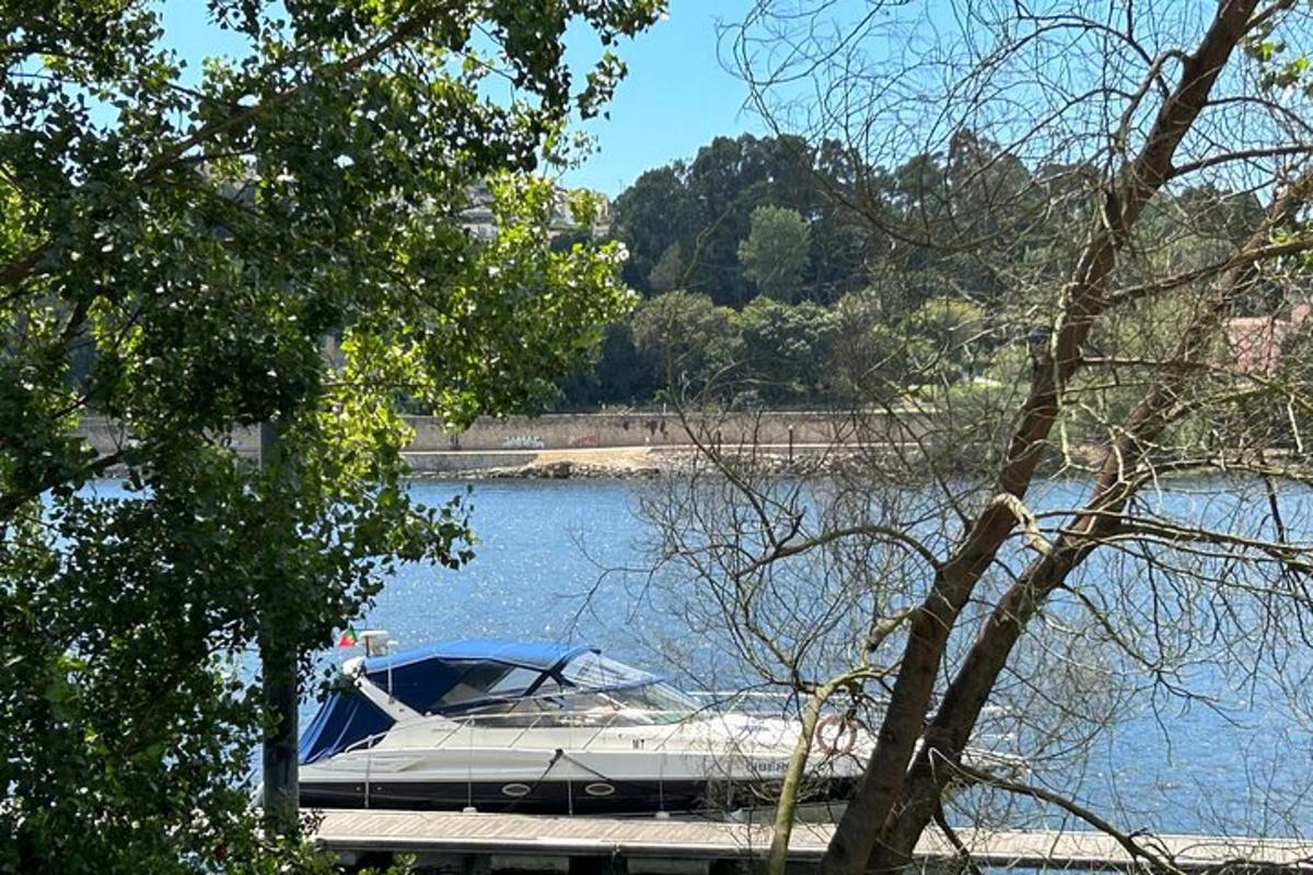 una barca è attraccata a un molo su un lago