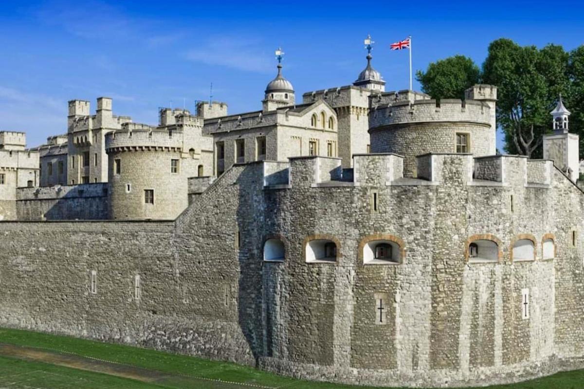a castle with a flag on top of it