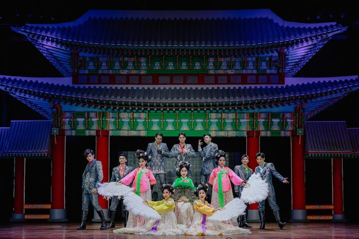 a group of people standing on a stage