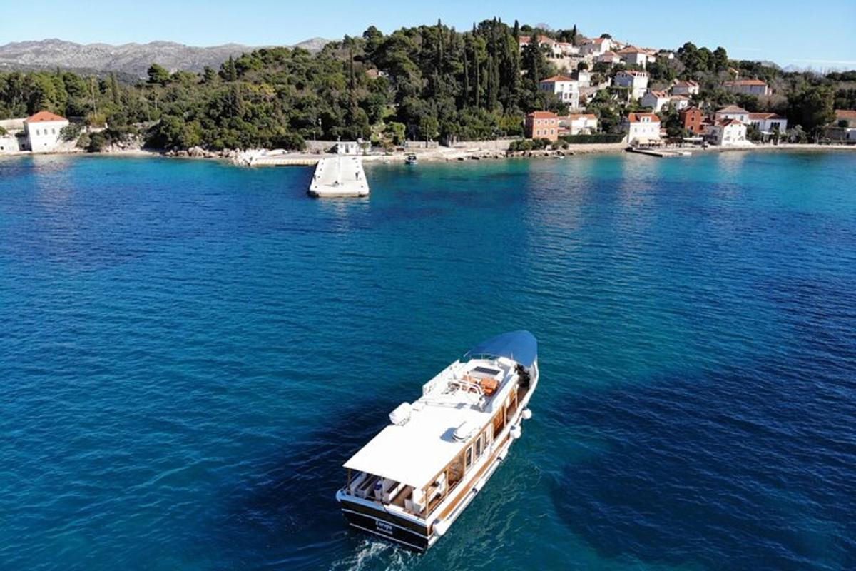 a boat in a large body of water