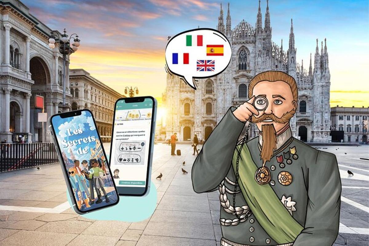 karikatura muže dívajícího se na mobilní telefon