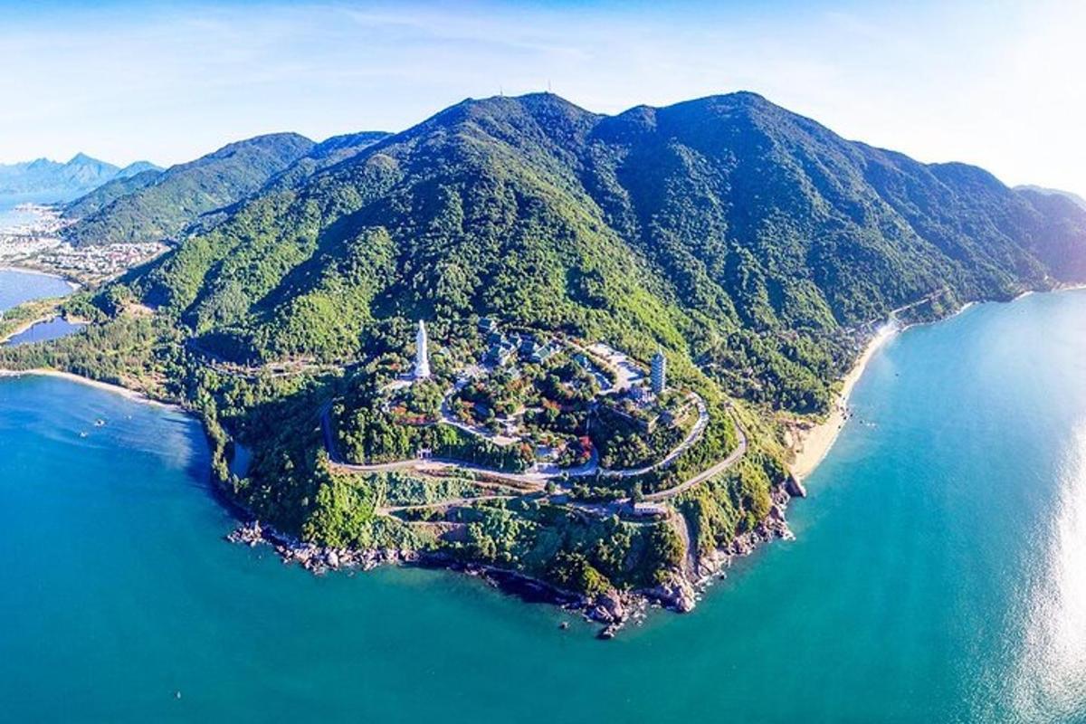 an island in the middle of a large body of water