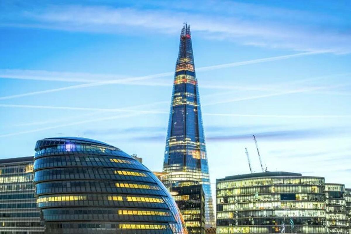 a londoni Cityben található Shard látképe