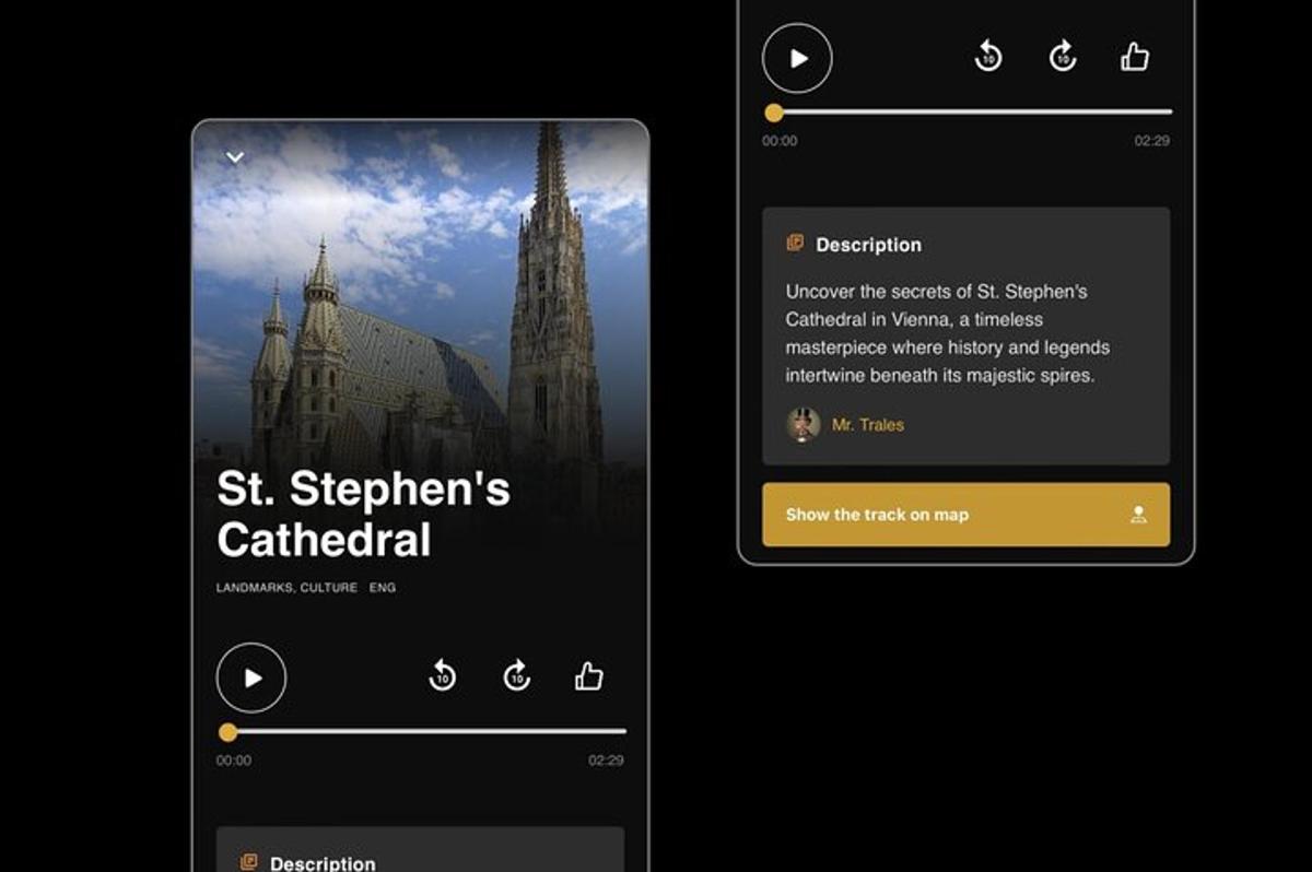 Una captura de pantalla del sitio web de la catedral siberiana en un teléfono celular.