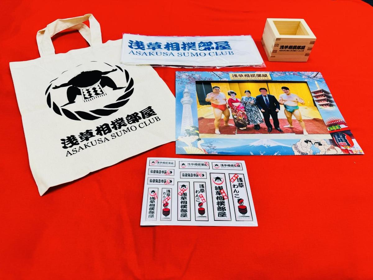a group of cards and a bag on a table