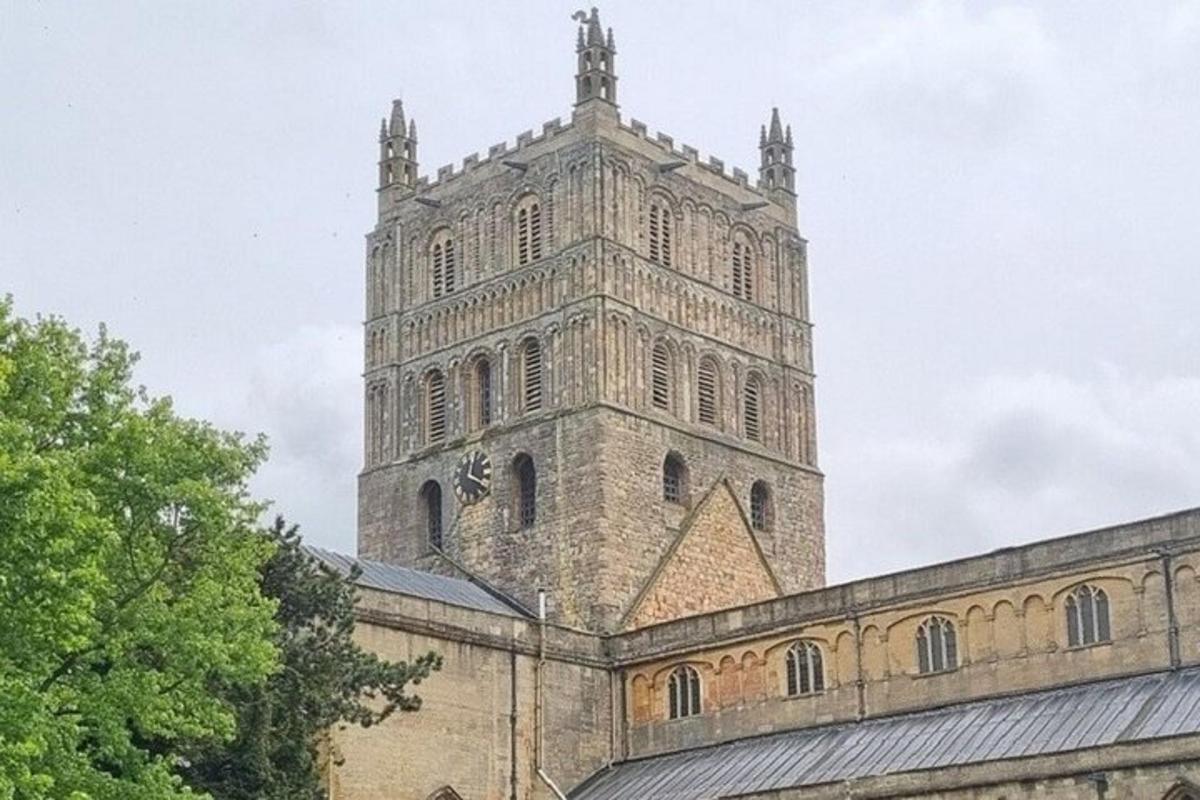 a large building with a tower on top of it
