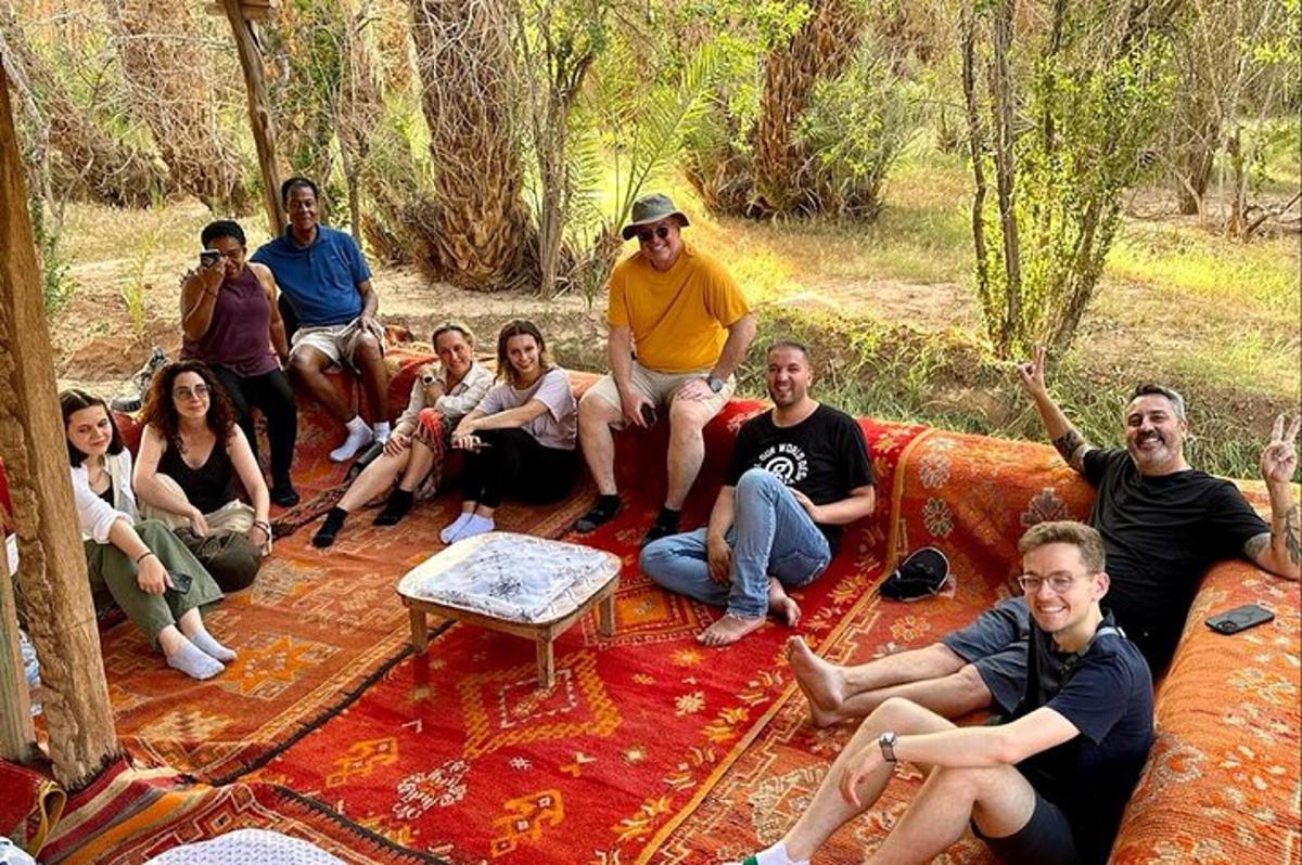 a group of people sitting on a couch