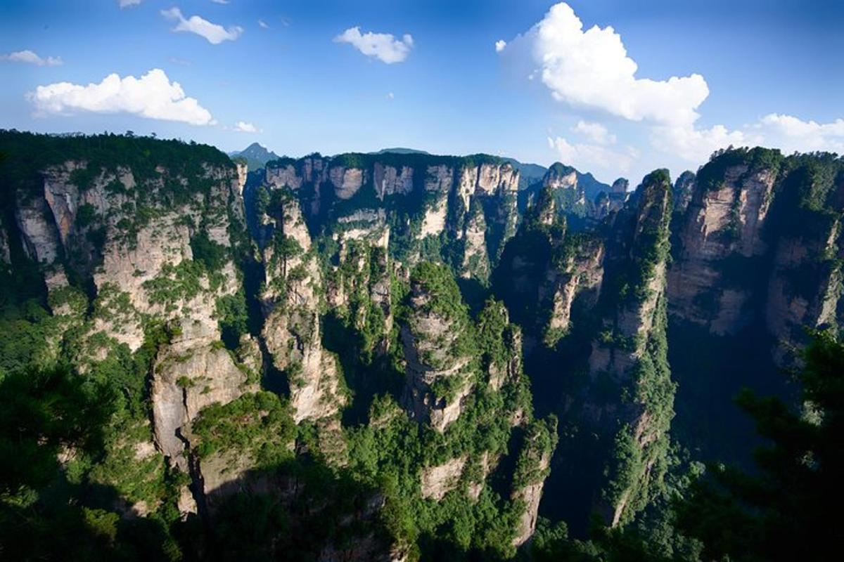 an aerial view of a large mountain range