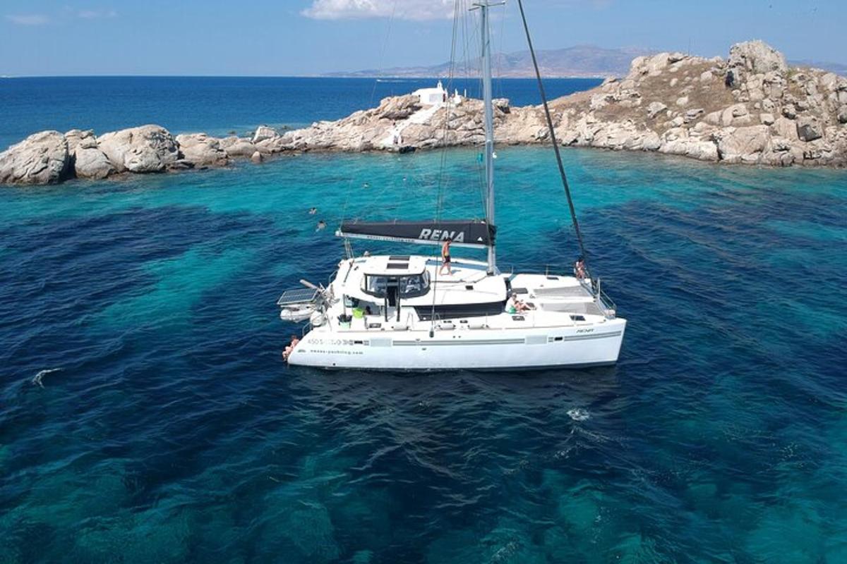 bel čoln, ki plava v vodi v oceanu