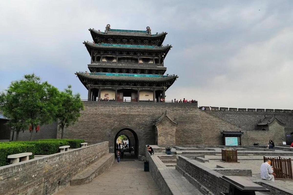 a large tower in the middle of a building