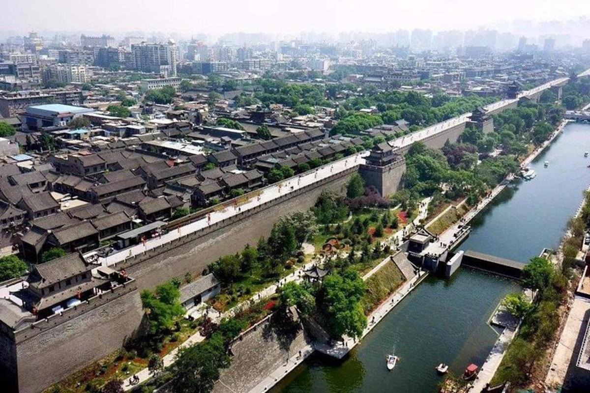 an aerial view of a bridge over a river
