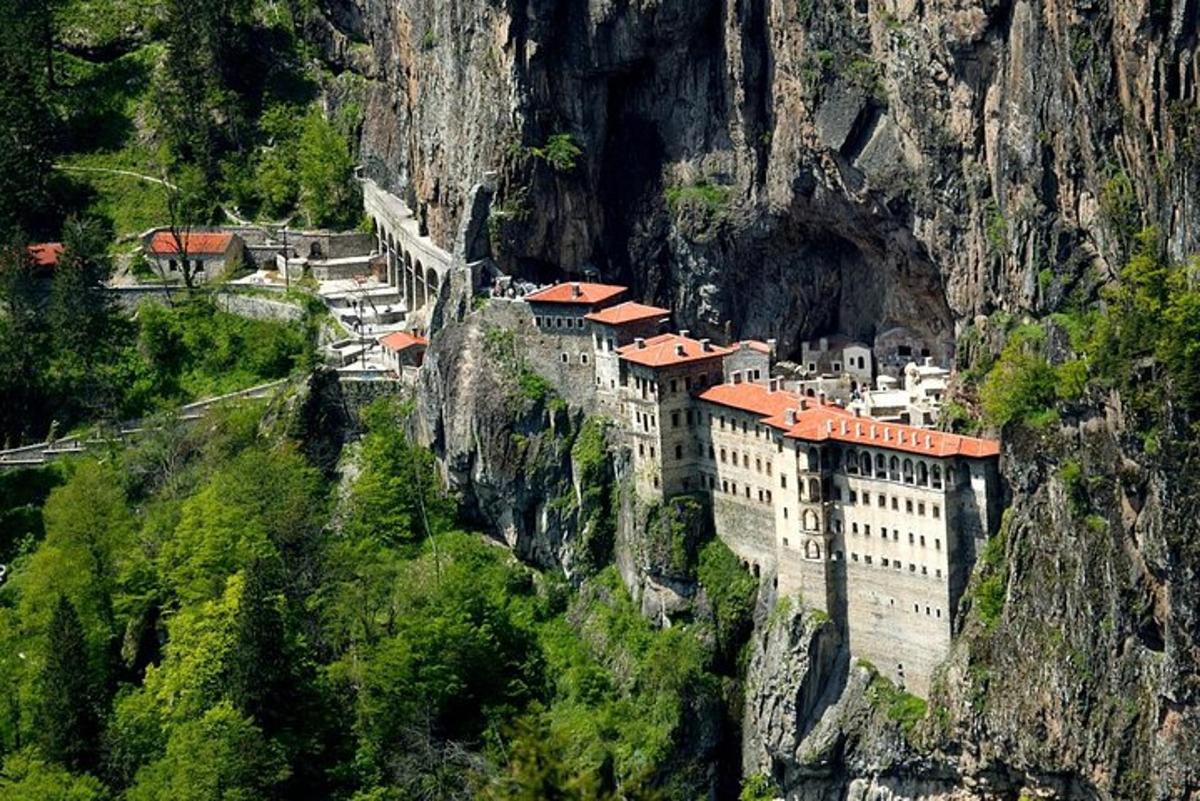 a building on the side of a mountain