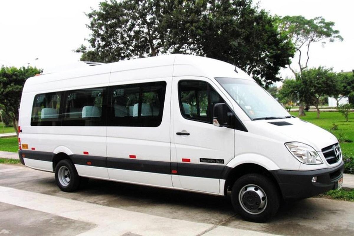 a white van parked in a parking lot