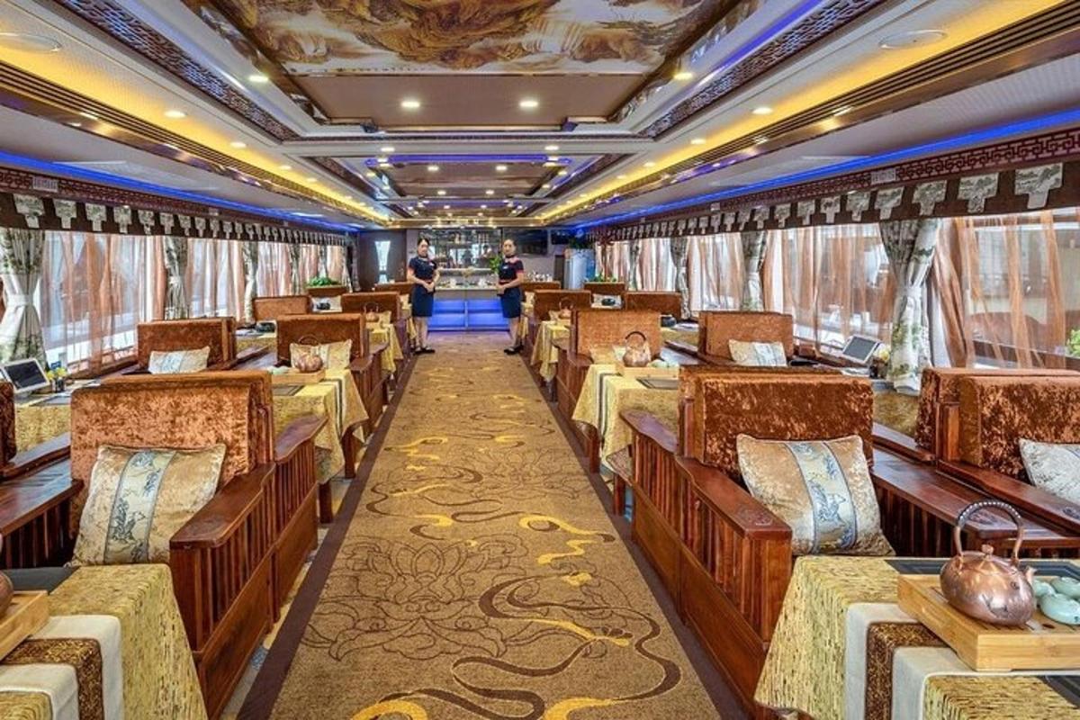 a train room with rows of beds in it