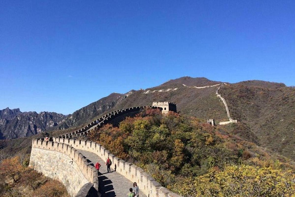 a view of the great wall of china