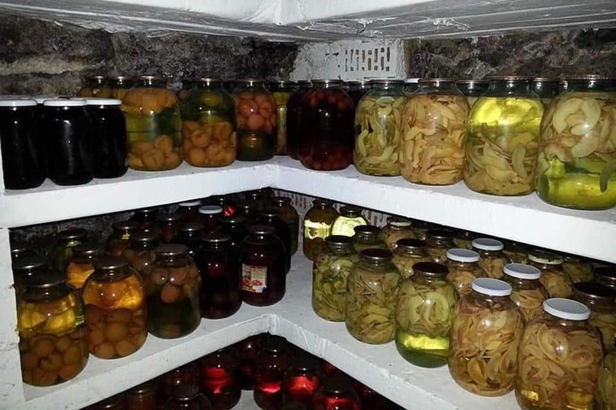 a refrigerator filled with lots of jars of food