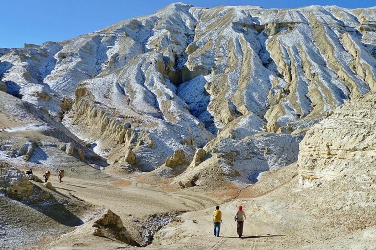 sekumpulan orang berdiri di atas gunung