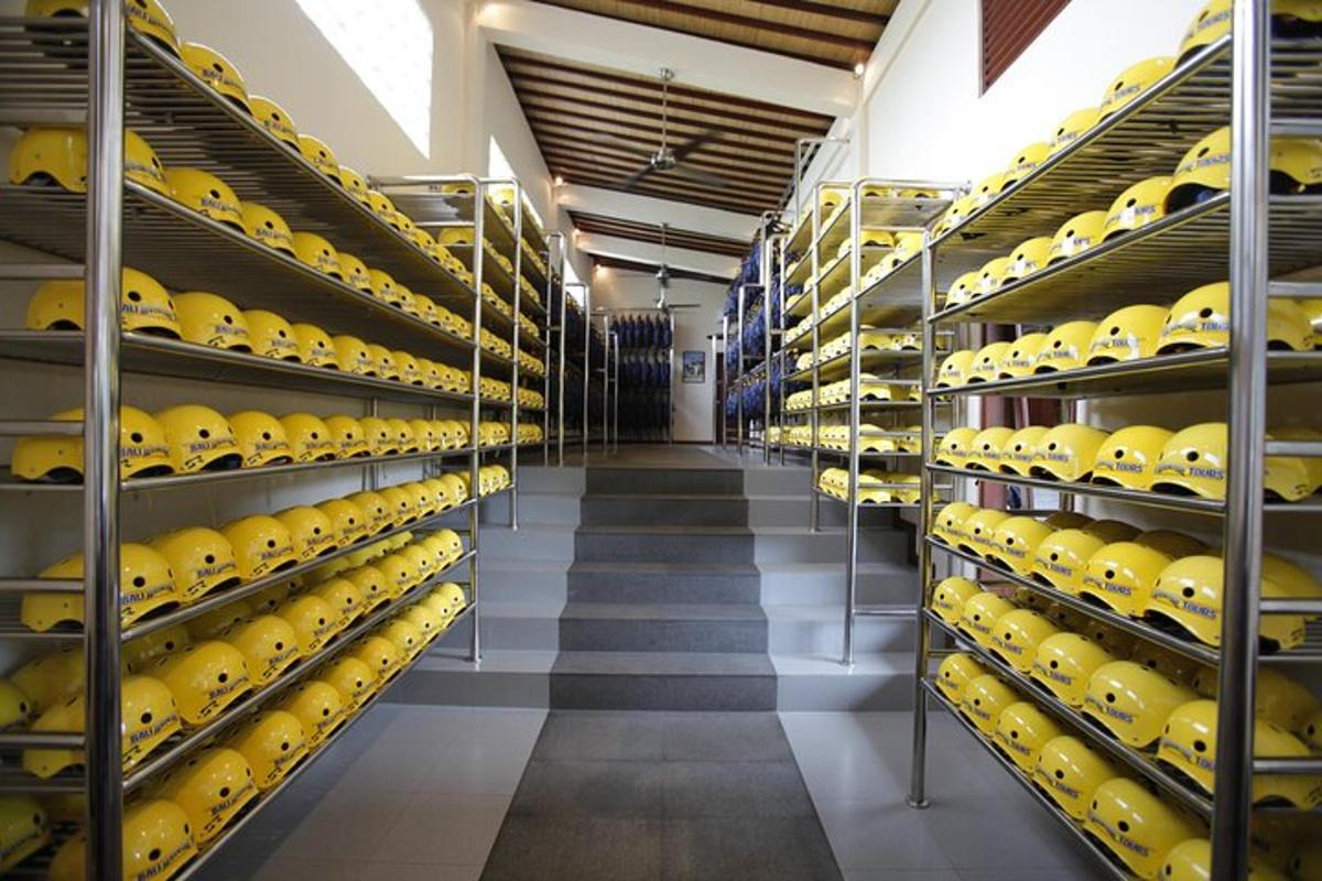 a room filled with shelves filled with yellow cheese