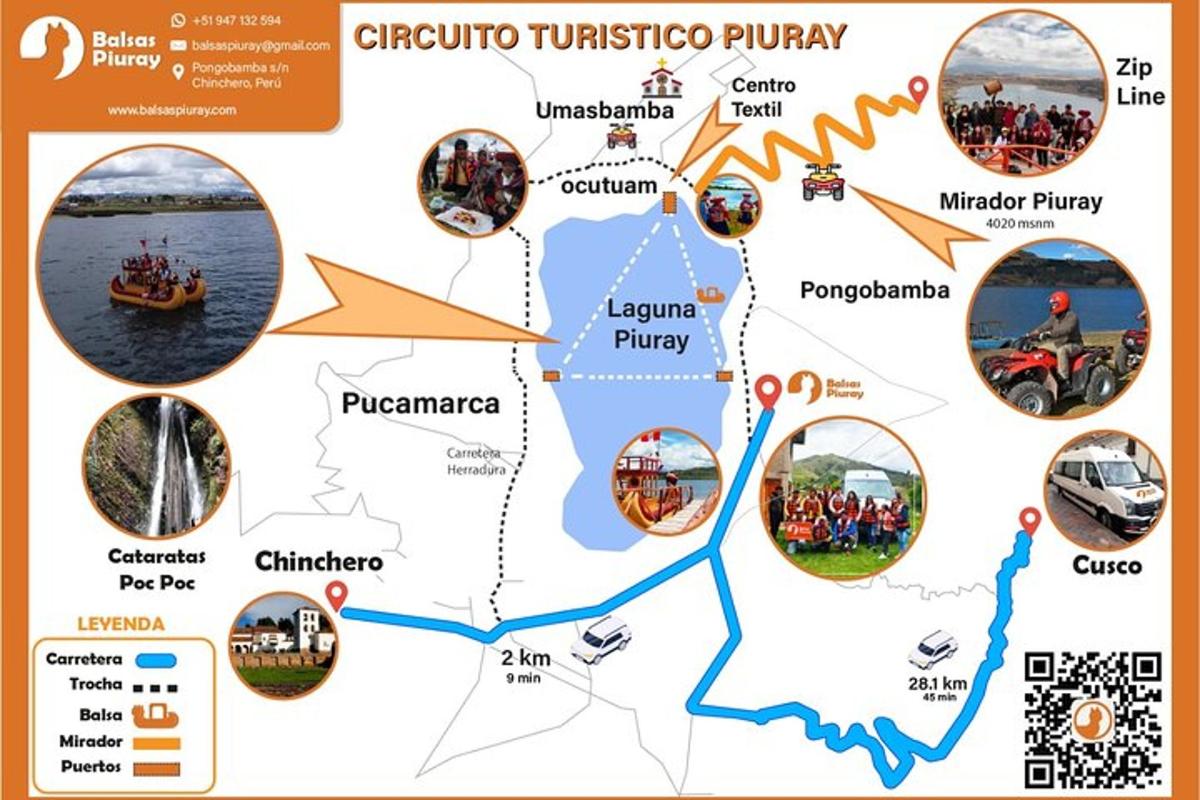 una mappa del Guatemala con le attrazioni