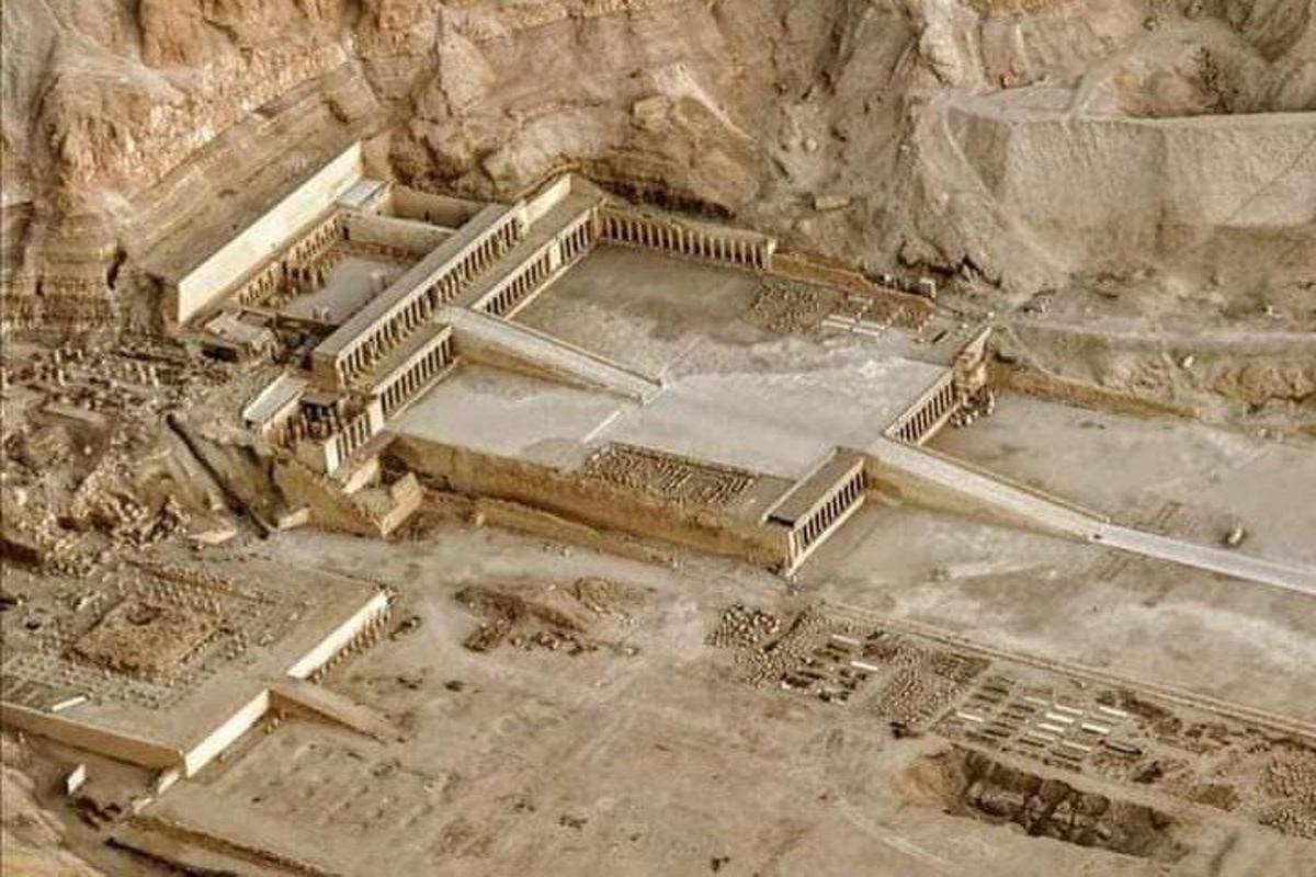 una vista aérea de unas ruinas antiguas