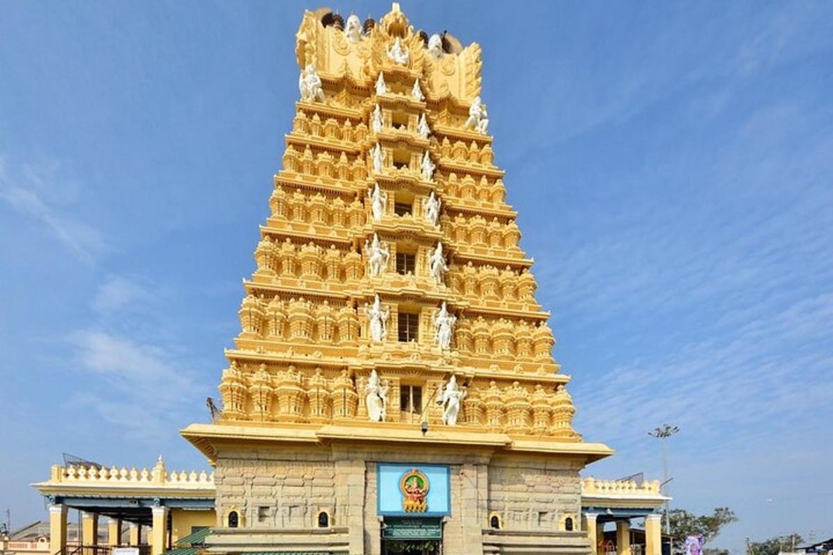 a large building with a large tower in front of it