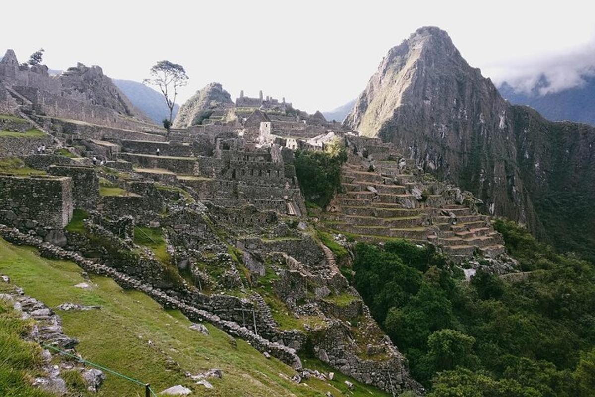 a view of the ruins of machu picchu mountain