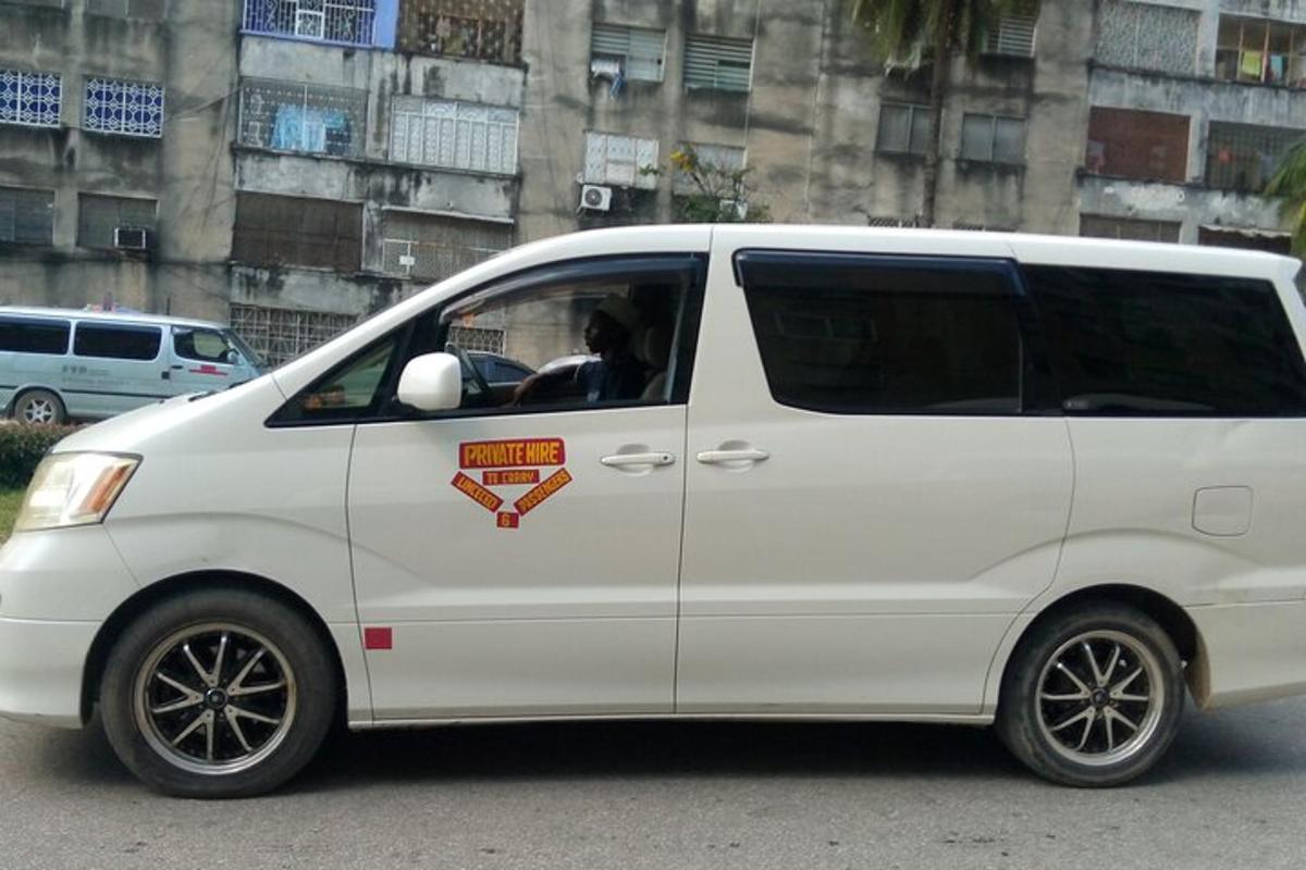 a white van with a sticker on the side of it