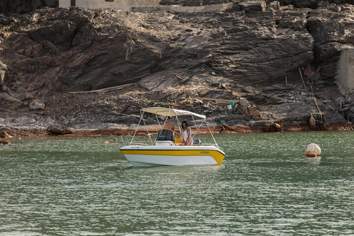 a person in a boat in the water