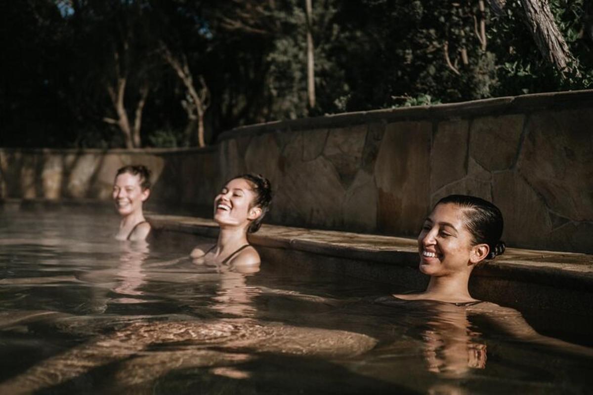 a group of people in a swimming pool