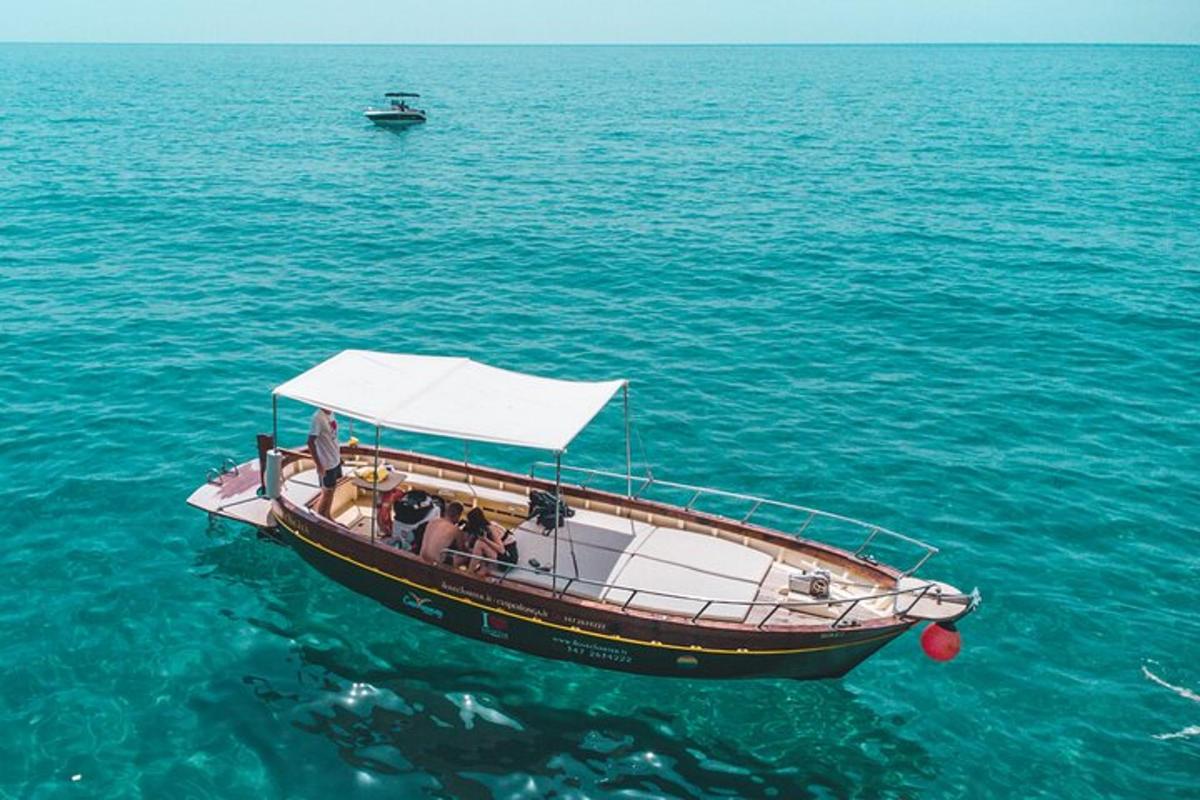 a boat in the middle of the water
