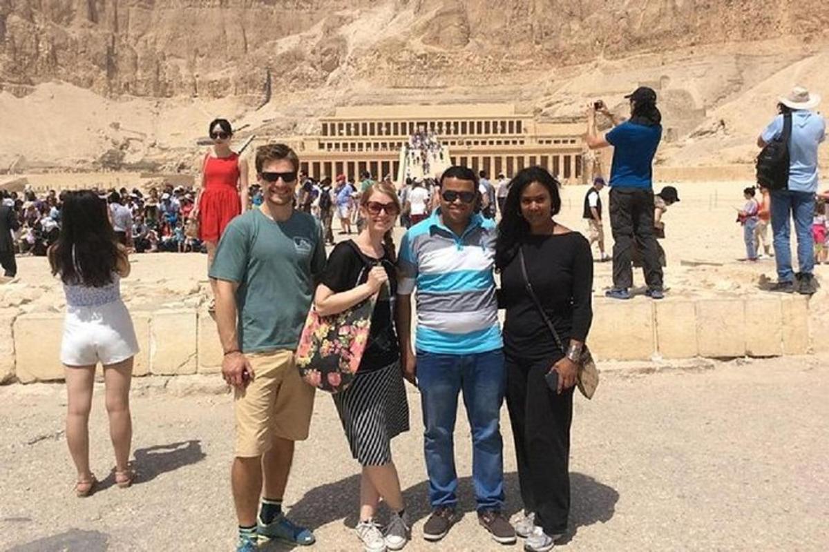 a group of people standing in front of a building