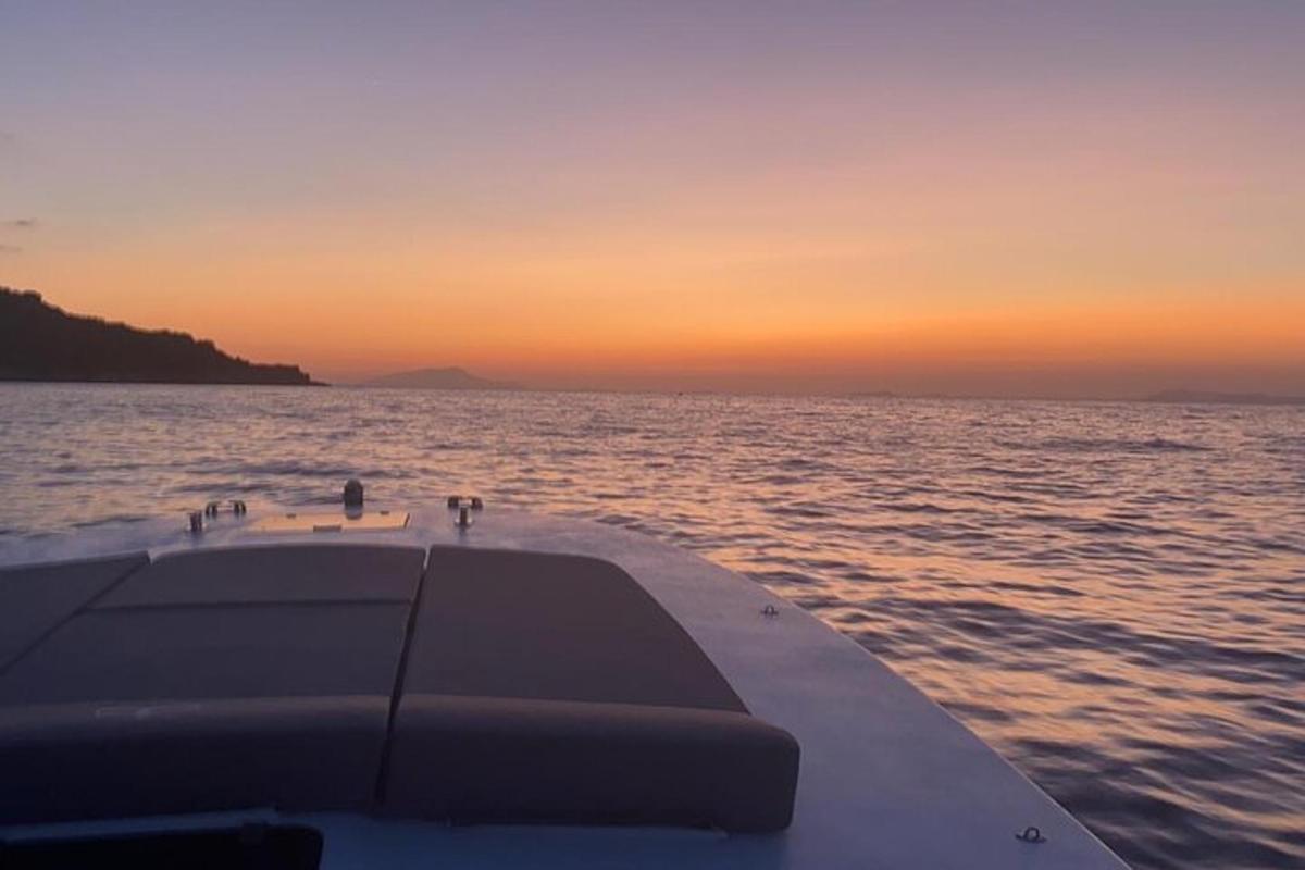 a view from the front of a boat in the water