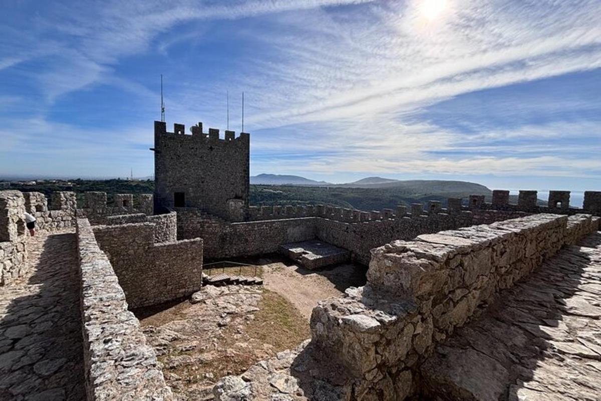 a stone building on top of a castle