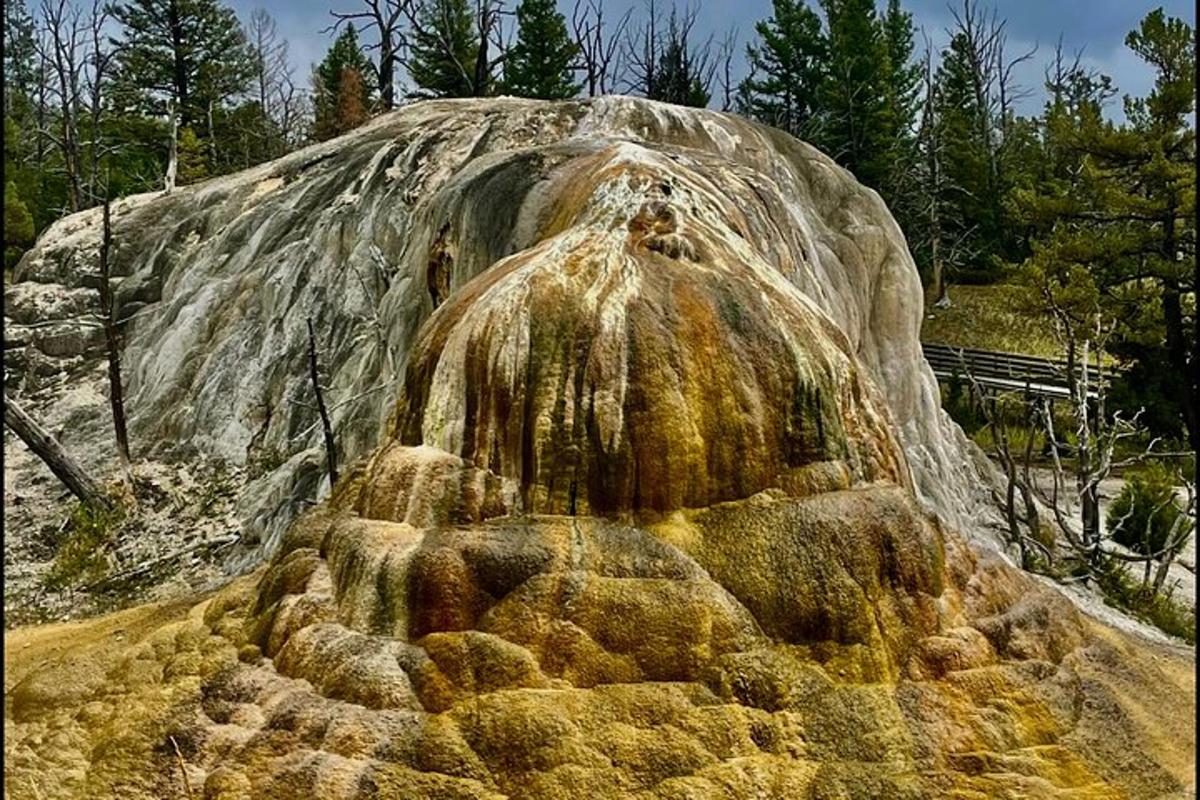velký kámen s mechem na vrcholu