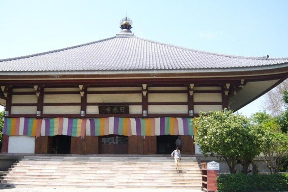 a person standing in front of a building