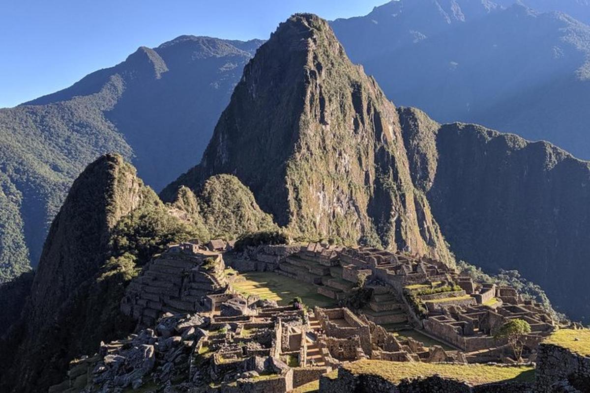 an ancient incan village on the side of a mountain