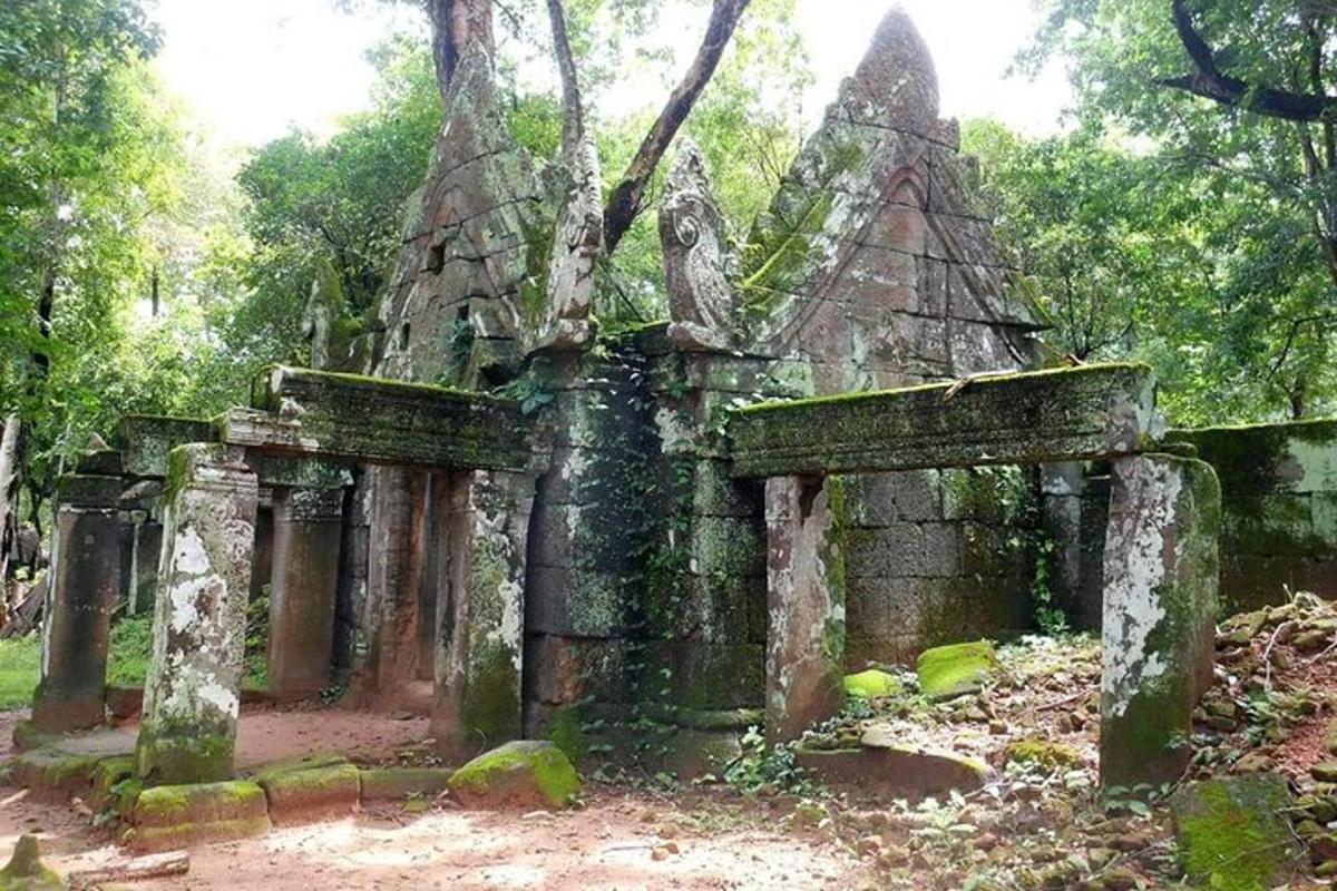 um antigo edifício de pedra com uma árvore ao fundo