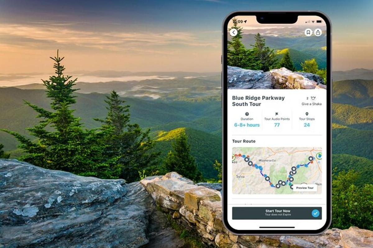a cell phone sitting on top of a mountain