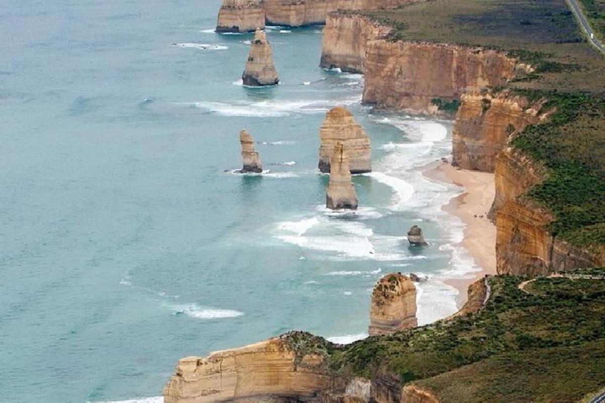 a view of the twelve apostles of the great ocean road