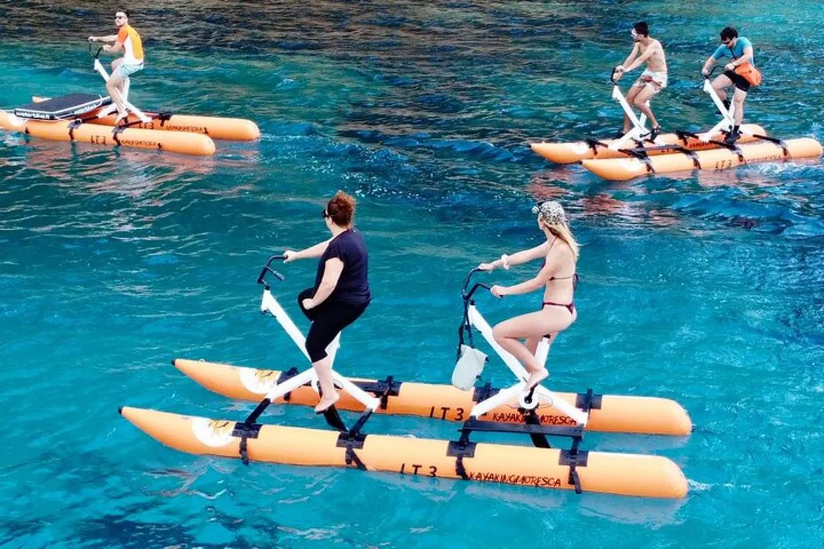 Hidrobiciklitúra aperitiffel és delfinekkel