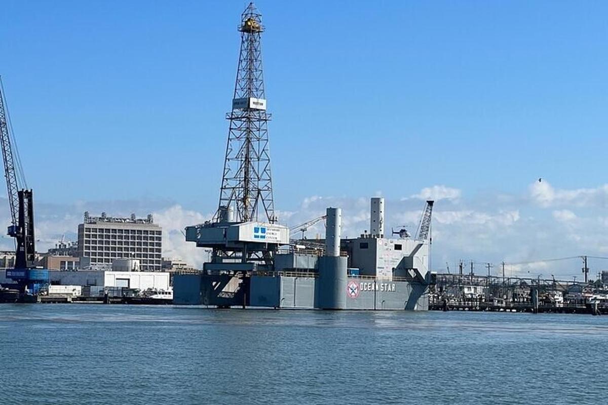 a large ship is sitting in the water
