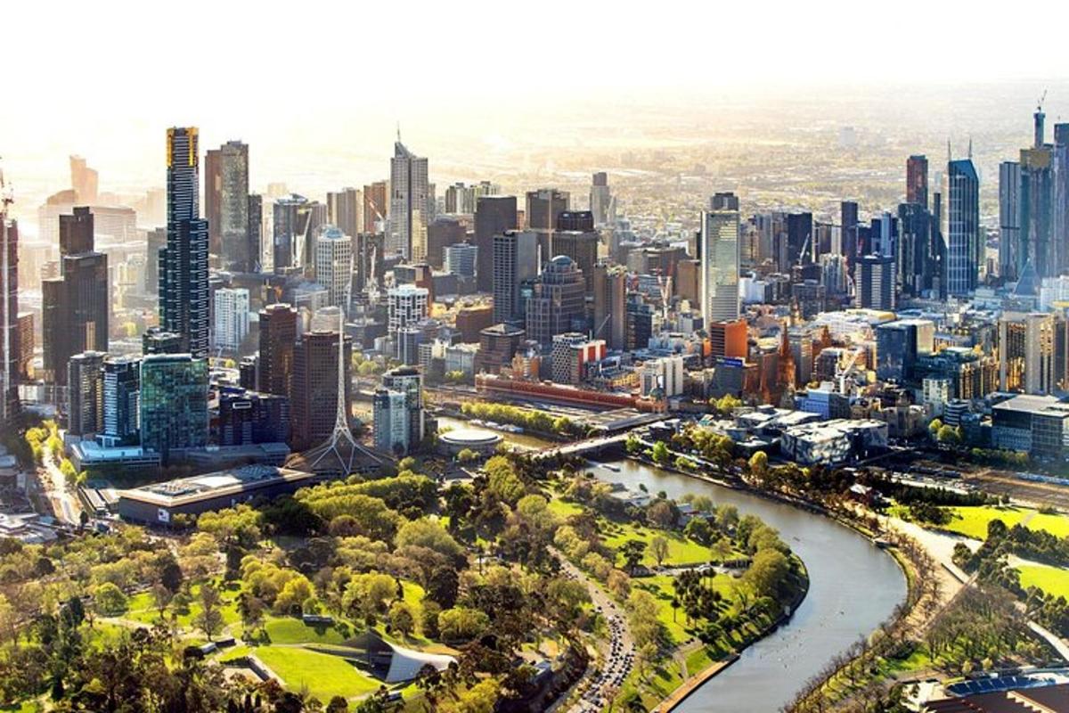 letecký pohľad na mesto Brisbane