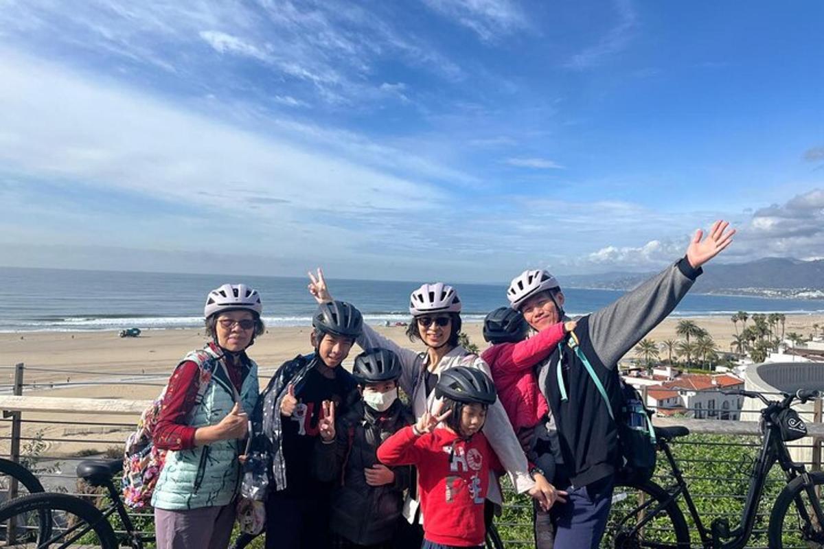 a group of people wearing helmets posing for a picture