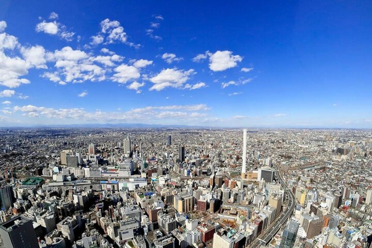 una vista aerea di una grande città con edifici