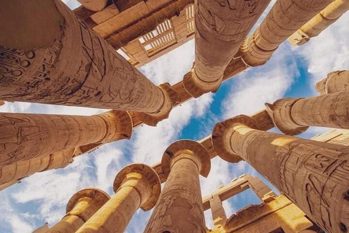 una vista de las columnas de un edificio