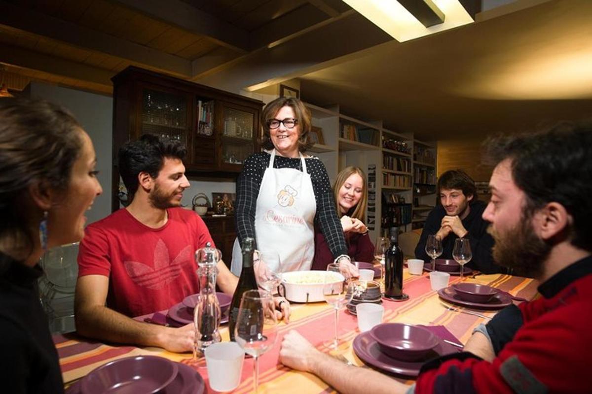 a group of people sitting around a table