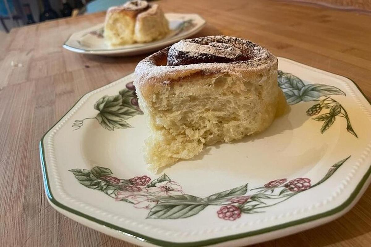a piece of cake on a plate on a table