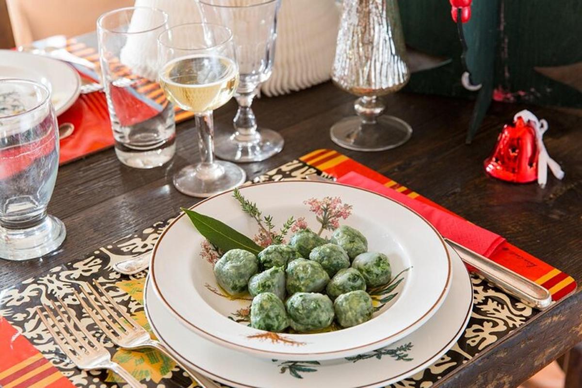 a table with a plate of food on a table